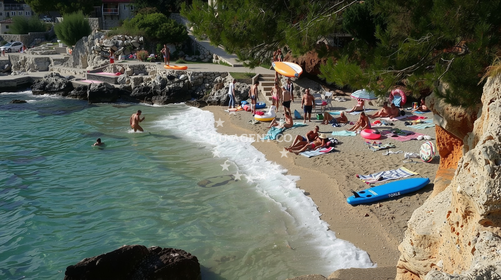 Additional view of Petarcica beach in Zavala 188 ground floor, Zavala