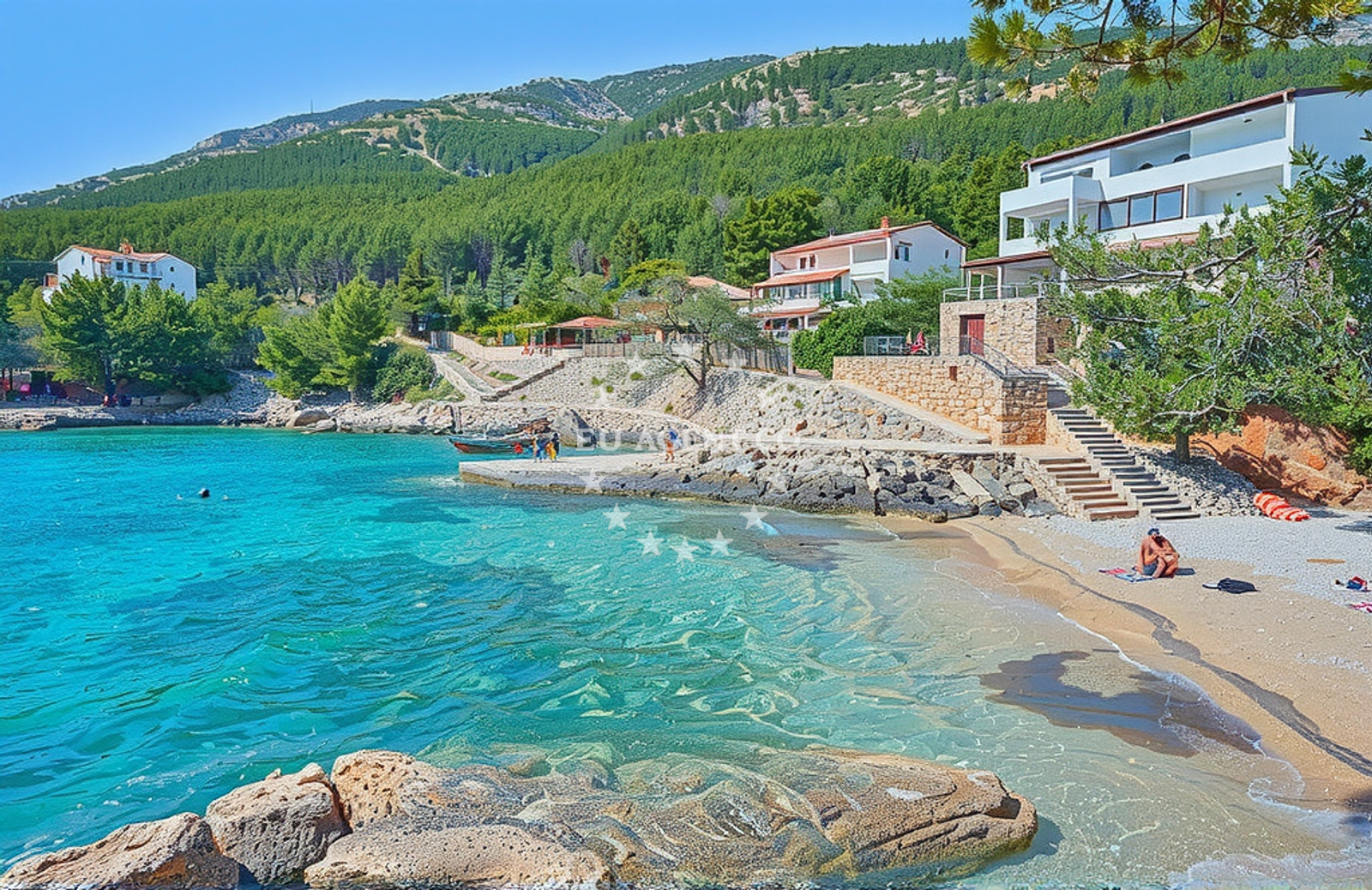 Additional view of Petarcica beach in Zavala 188 ground floor, Zavala