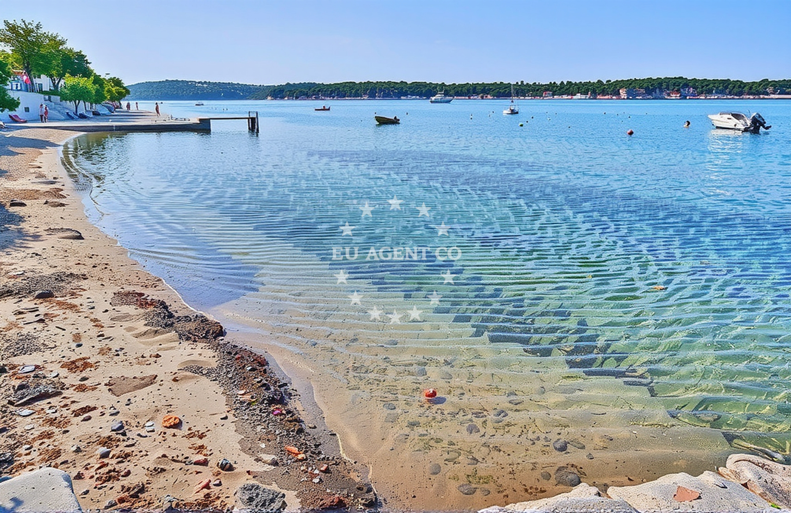 Additional view of Petrac beach in 598 Banjol, Rab
