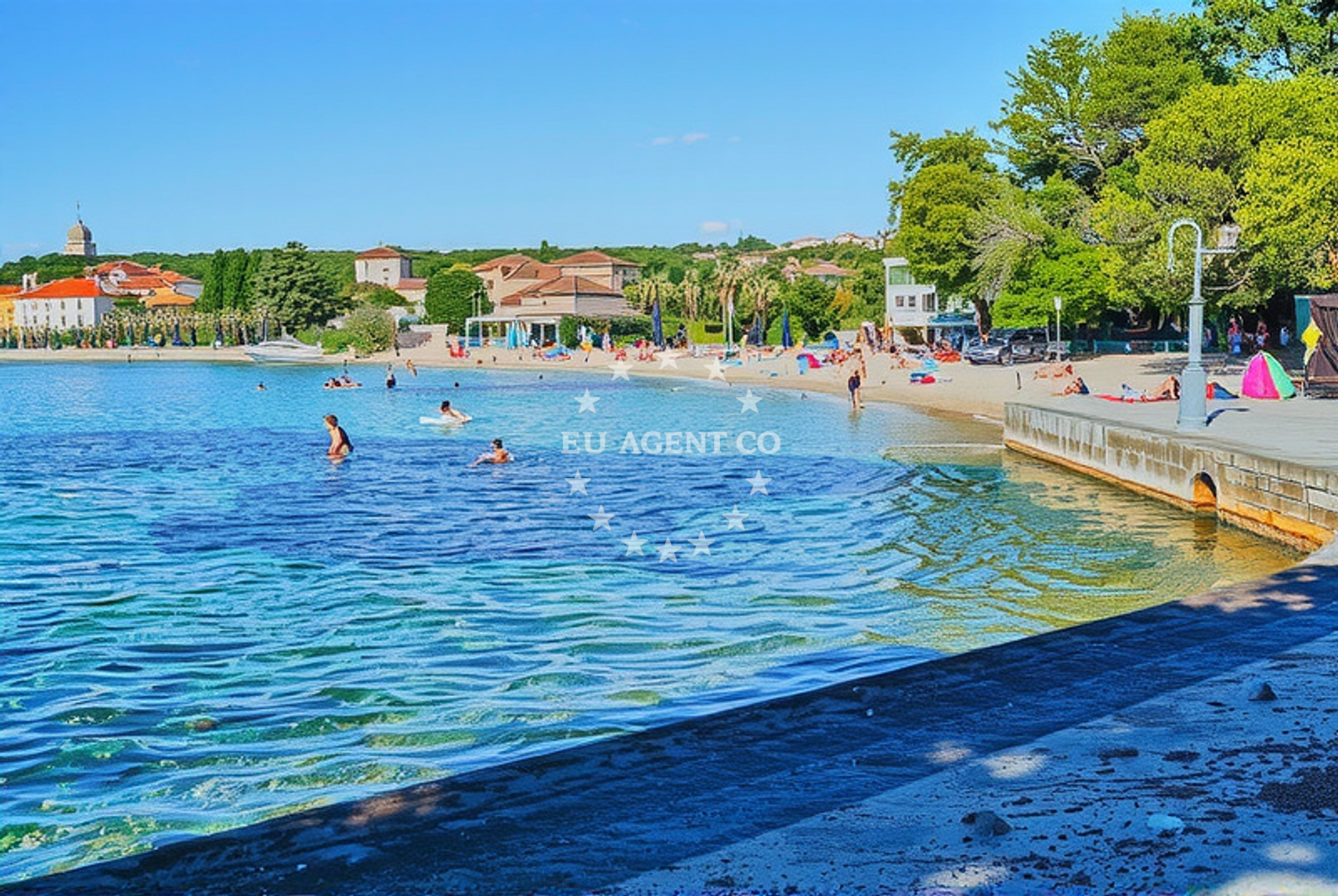 Additional view of Petrcane beach in , Petrcane