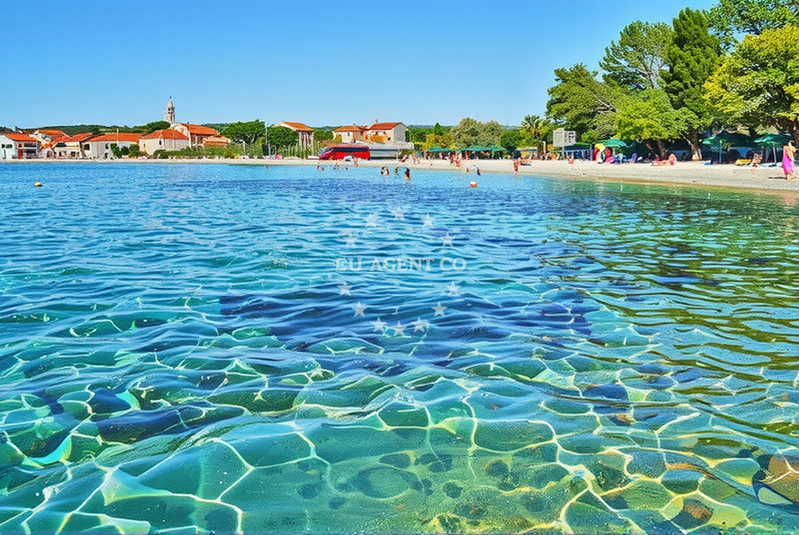 Additional view of Petrcane beach in , Petrcane