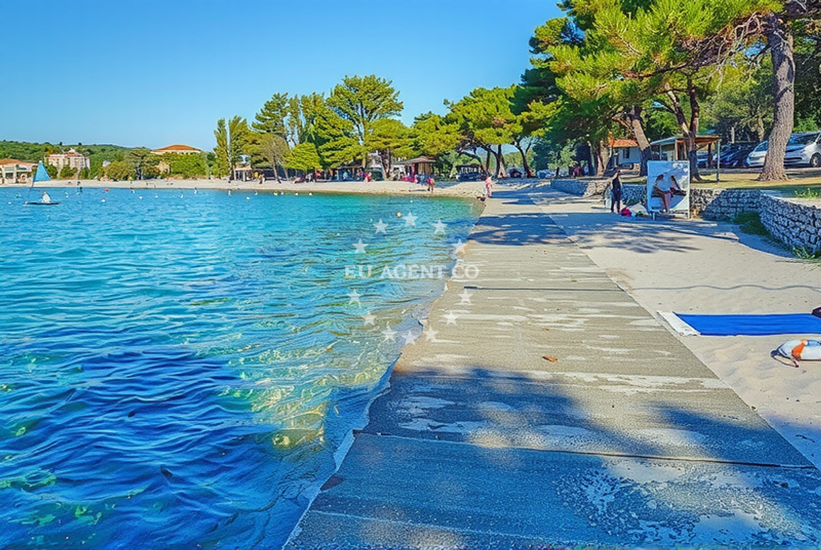 Additional view of Petrcane beach in , Petrcane