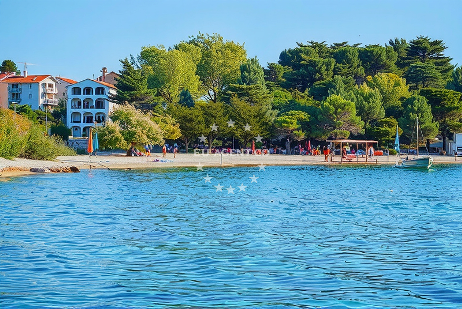 Additional view of Petrcane beach in , Petrcane