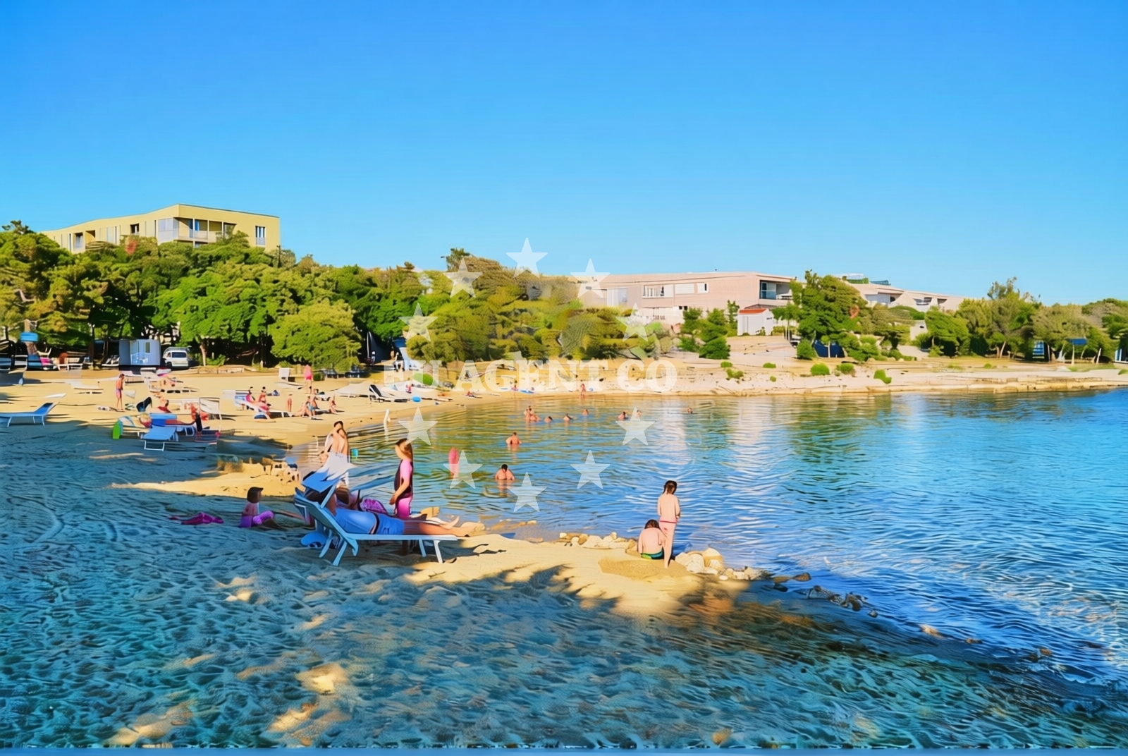 Beach facilities and surroundings at Petrčane: beaches and coves (9) in Petrčane