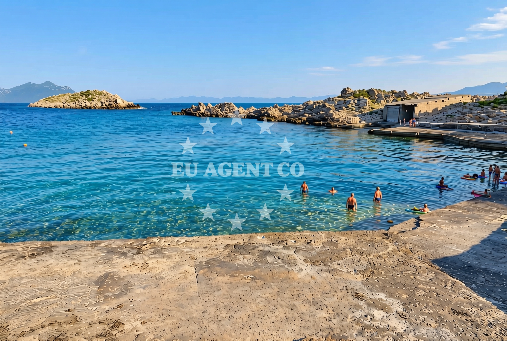 Overview of Pijavičino: beaches and coves (1) in Pijavičino