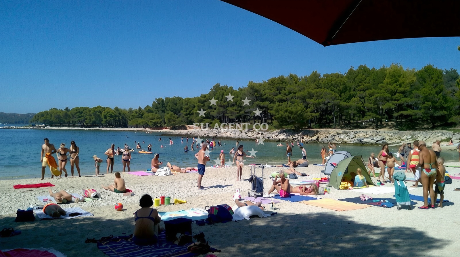 Sea and coastal view of Pilatusha beach in Ulica Brune Bušića 43 , Pakoštane