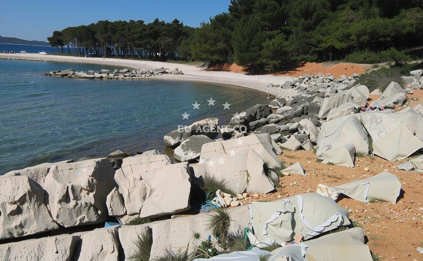Additional view of Pilatusha beach II in Crvena Luka 1, Biograd na Moru