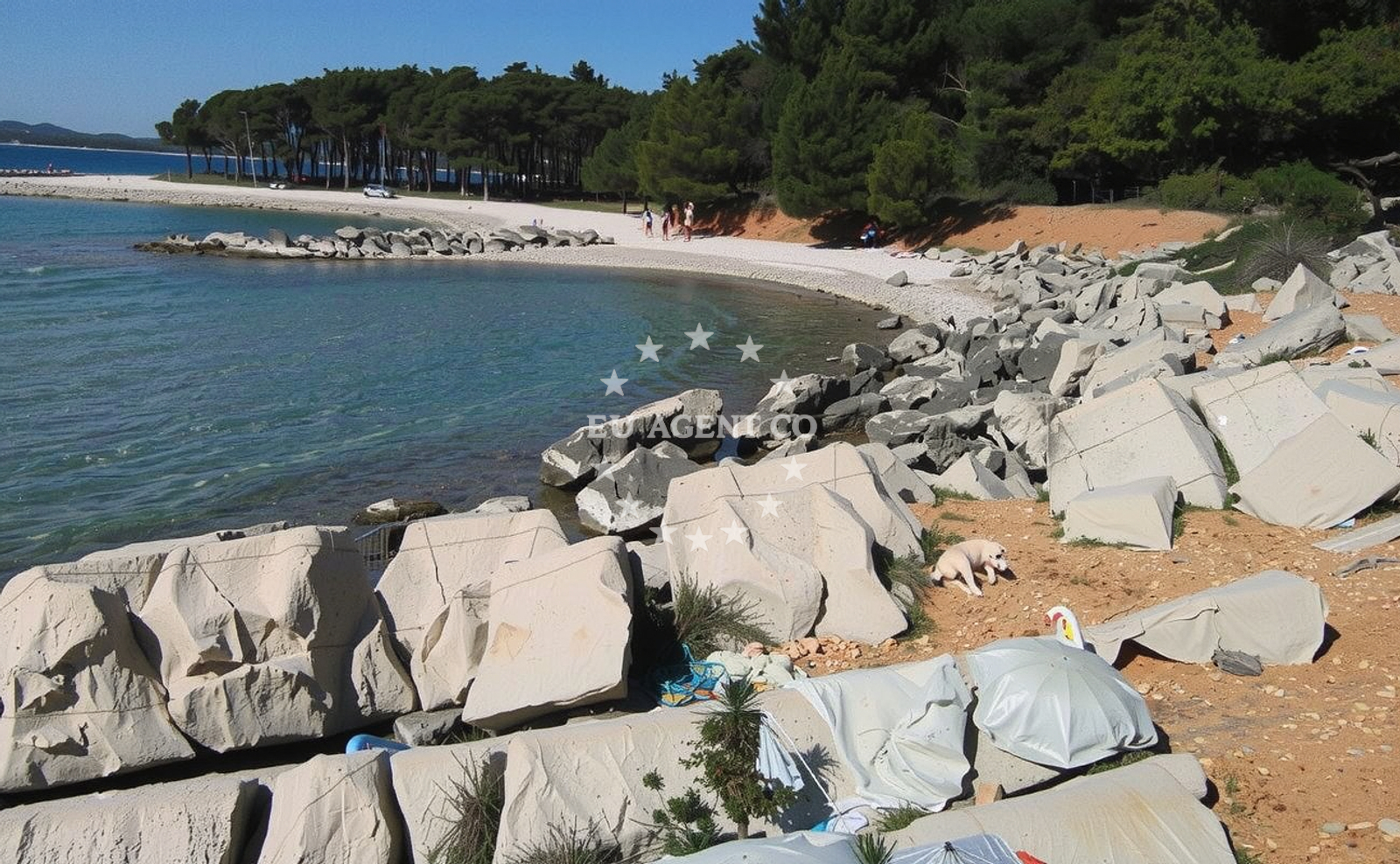 Additional view of Pilatusha beach II in Crvena Luka 1, Biograd na Moru