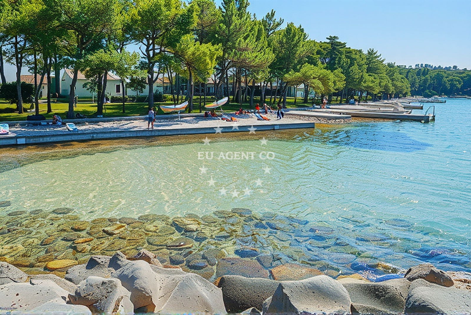 Additional view of Pilatusha beach II in Crvena Luka 1, Biograd na Moru