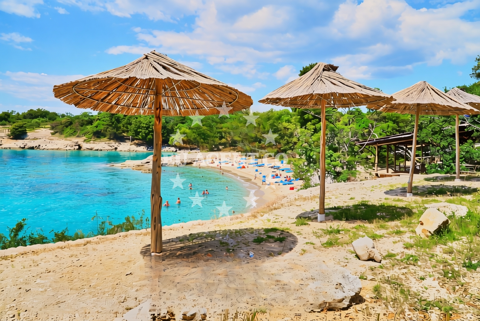 Overview of Pinezići (Krk): beaches and coves (5) in Pinezići (Krk)