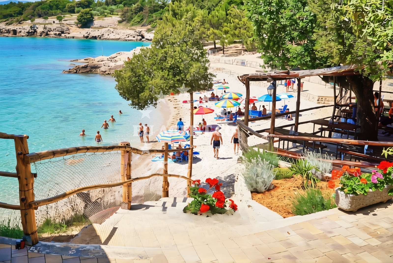Shoreline and swimming area at Pinezići (Krk): beaches and coves (5) in Pinezići (Krk)