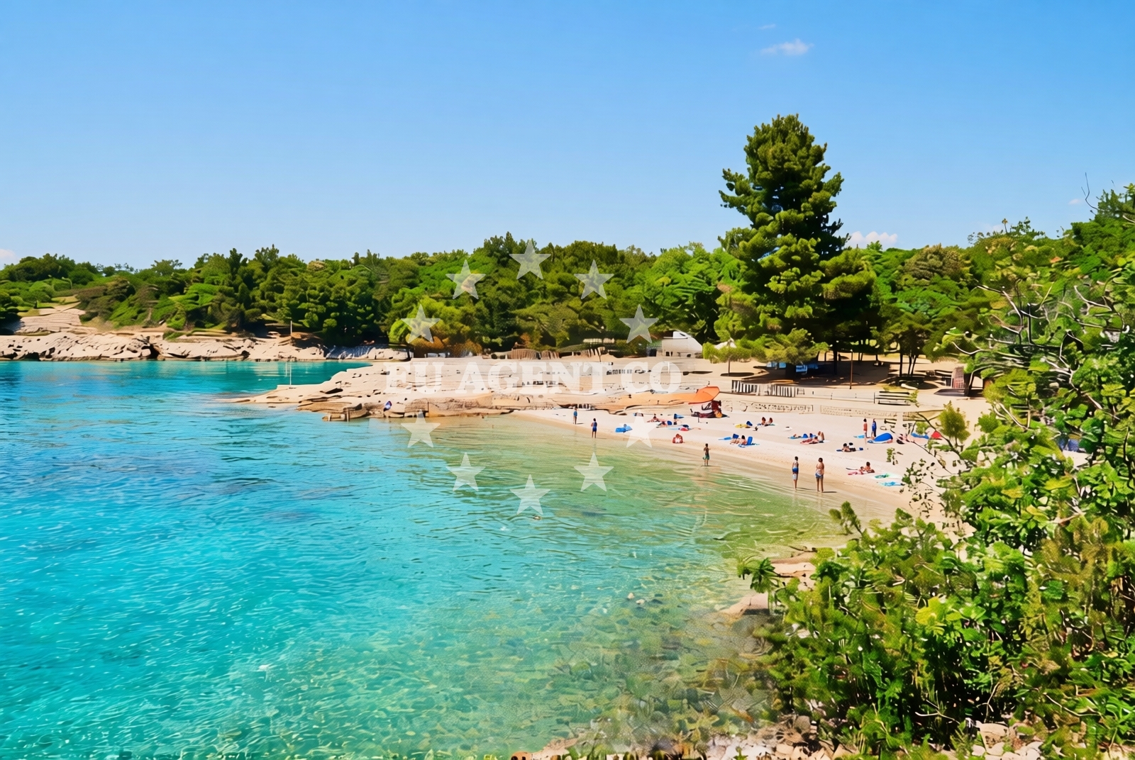 Sea and coastal view of Pinezići (Krk): beaches and coves (5) in Pinezići (Krk)