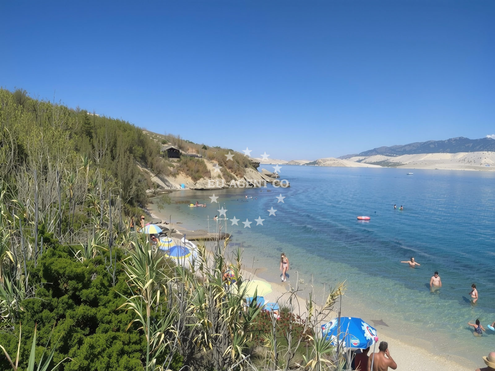 Beach facilities and surroundings at Pirka beach in Ulica Marina Držića 20, Pag