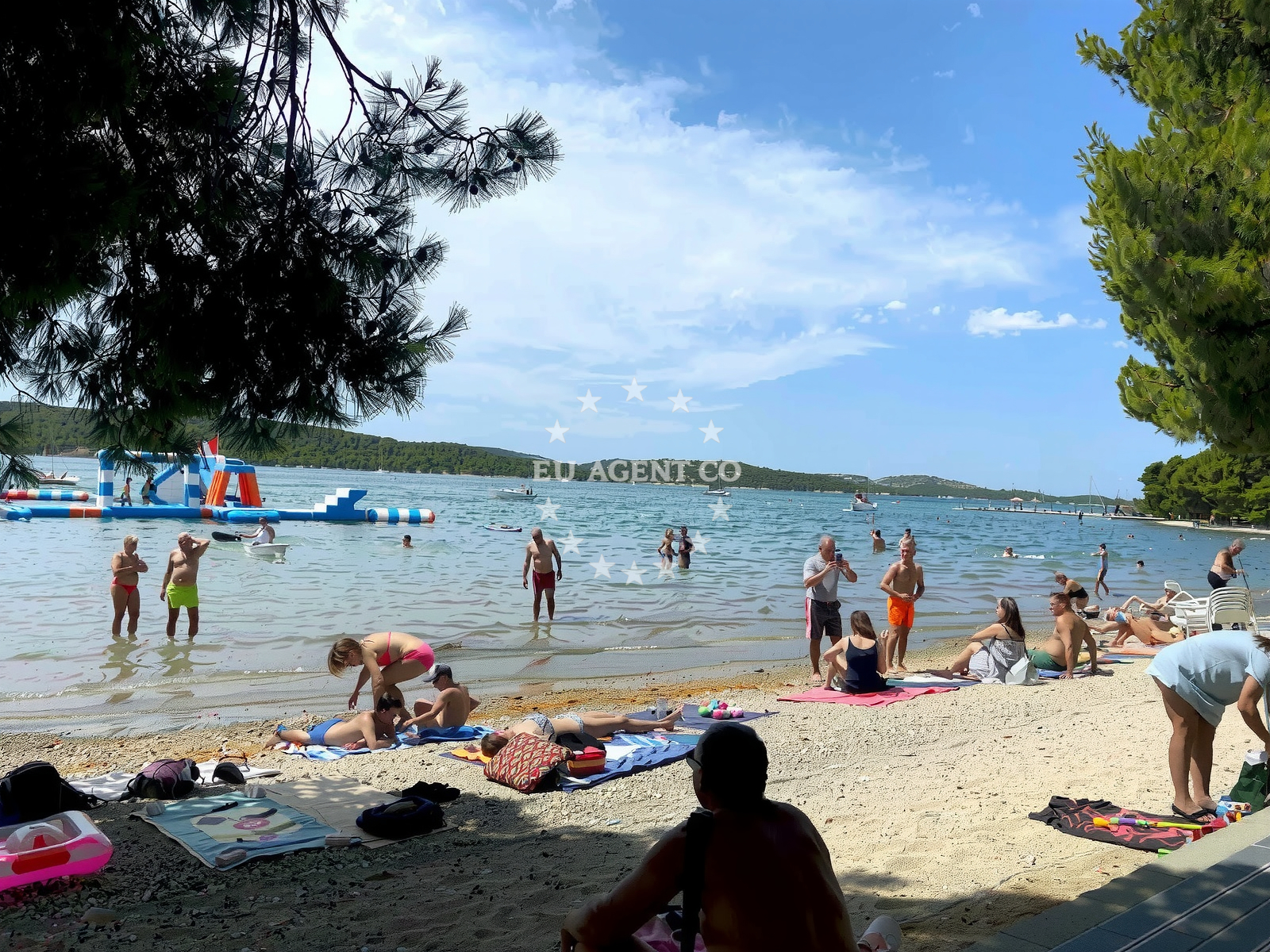 Sea and coastal view of Pirovac beach in Mecanovo 34, Pirovac