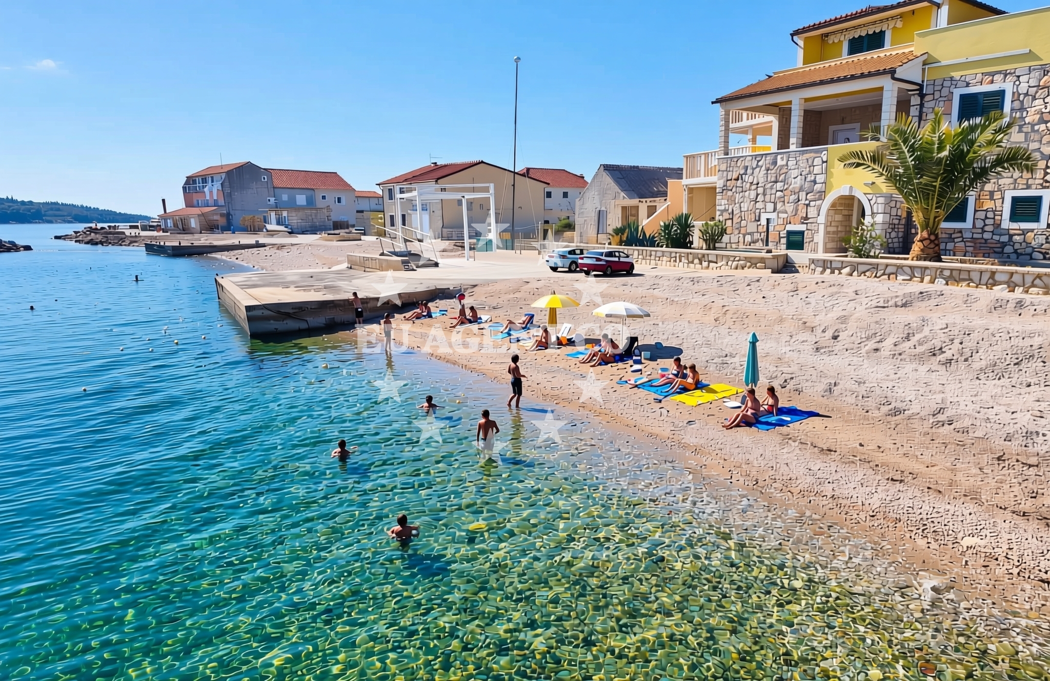 Additional view of Pisak, Krapanj (Krapanj) Beach in Pisak