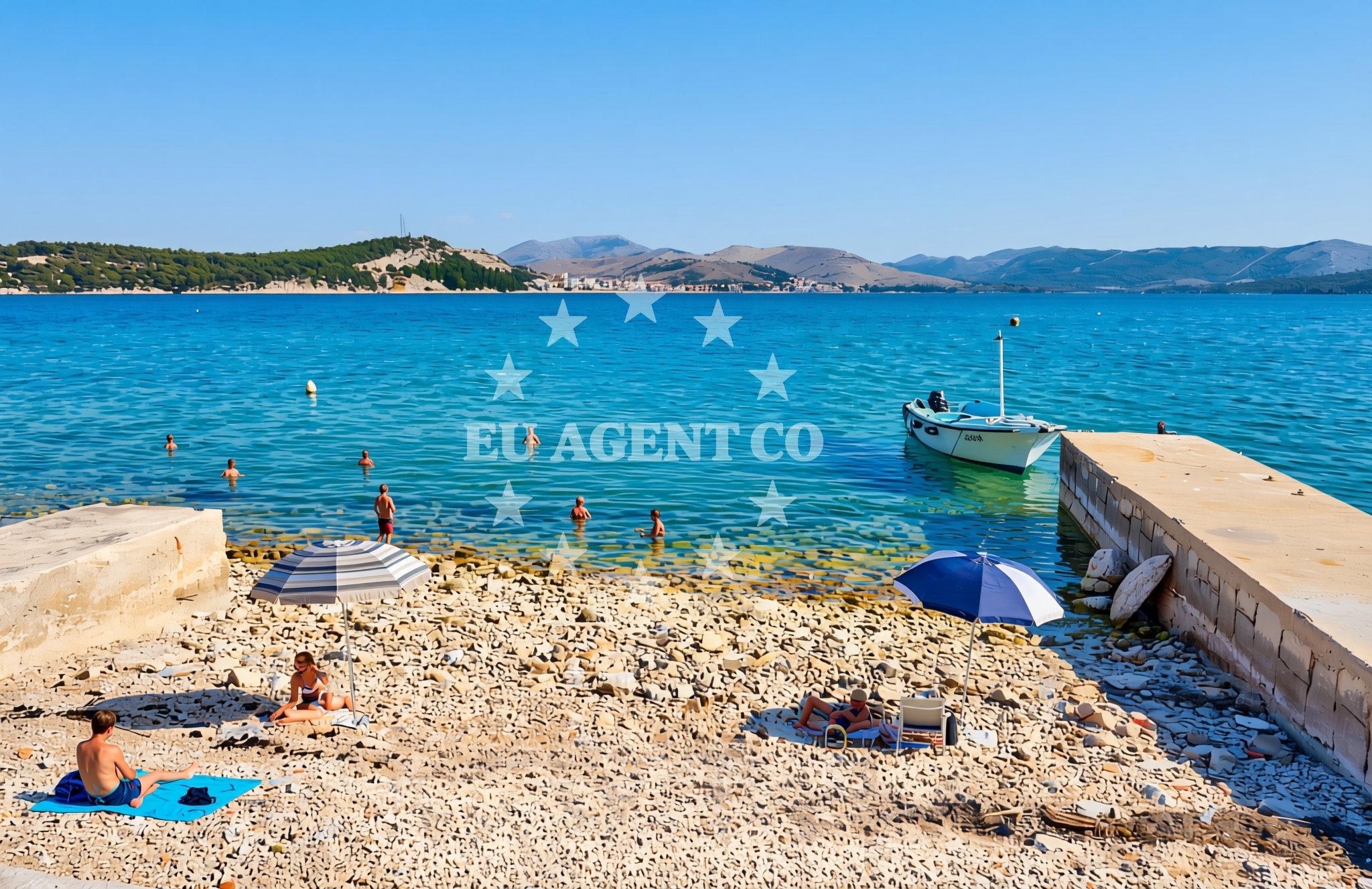 Additional view of Pisak, Krapanj (Krapanj) Beach in Pisak