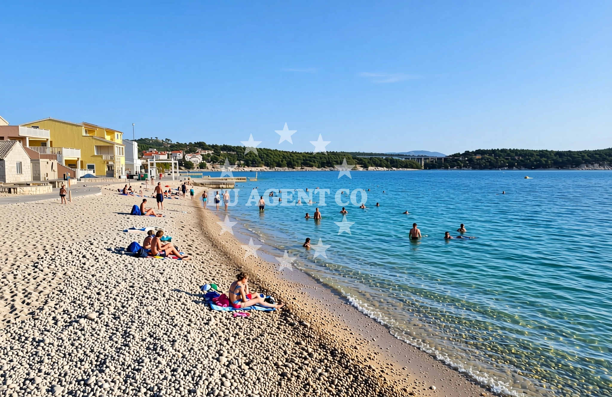 Additional view of Pisak, Krapanj (Krapanj) Beach in Pisak