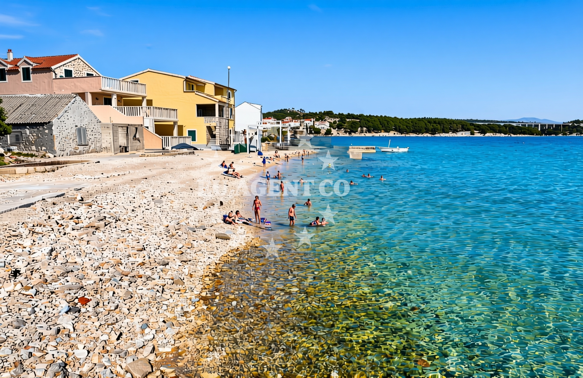 Additional view of Pisak, Krapanj (Krapanj) Beach in Pisak