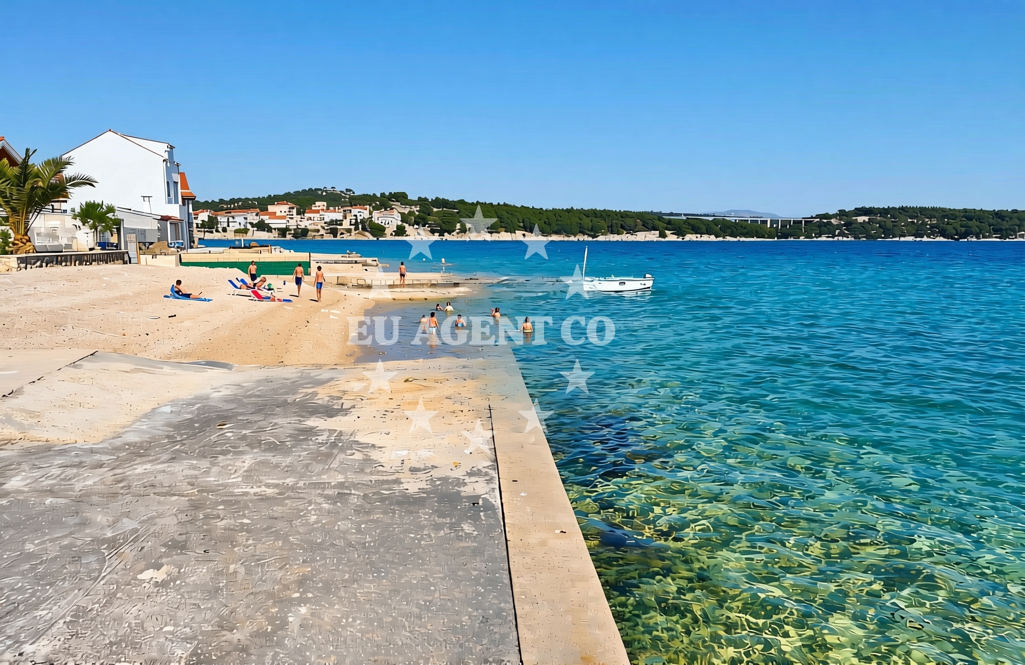 Additional view of Pisak, Krapanj (Krapanj) Beach in Pisak