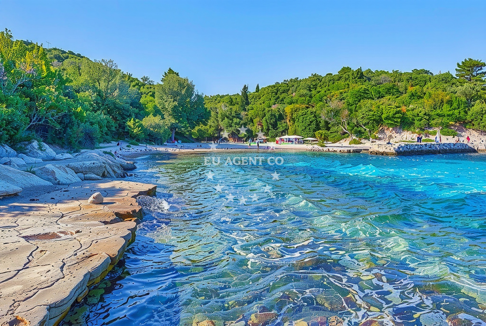 Sea and coastal view of Piske beach