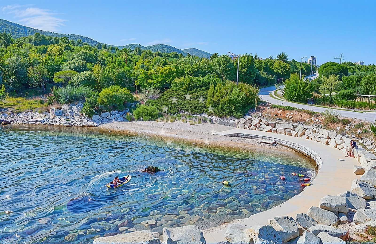 Additional view of Piske II beach in Kneze 55, Korčula