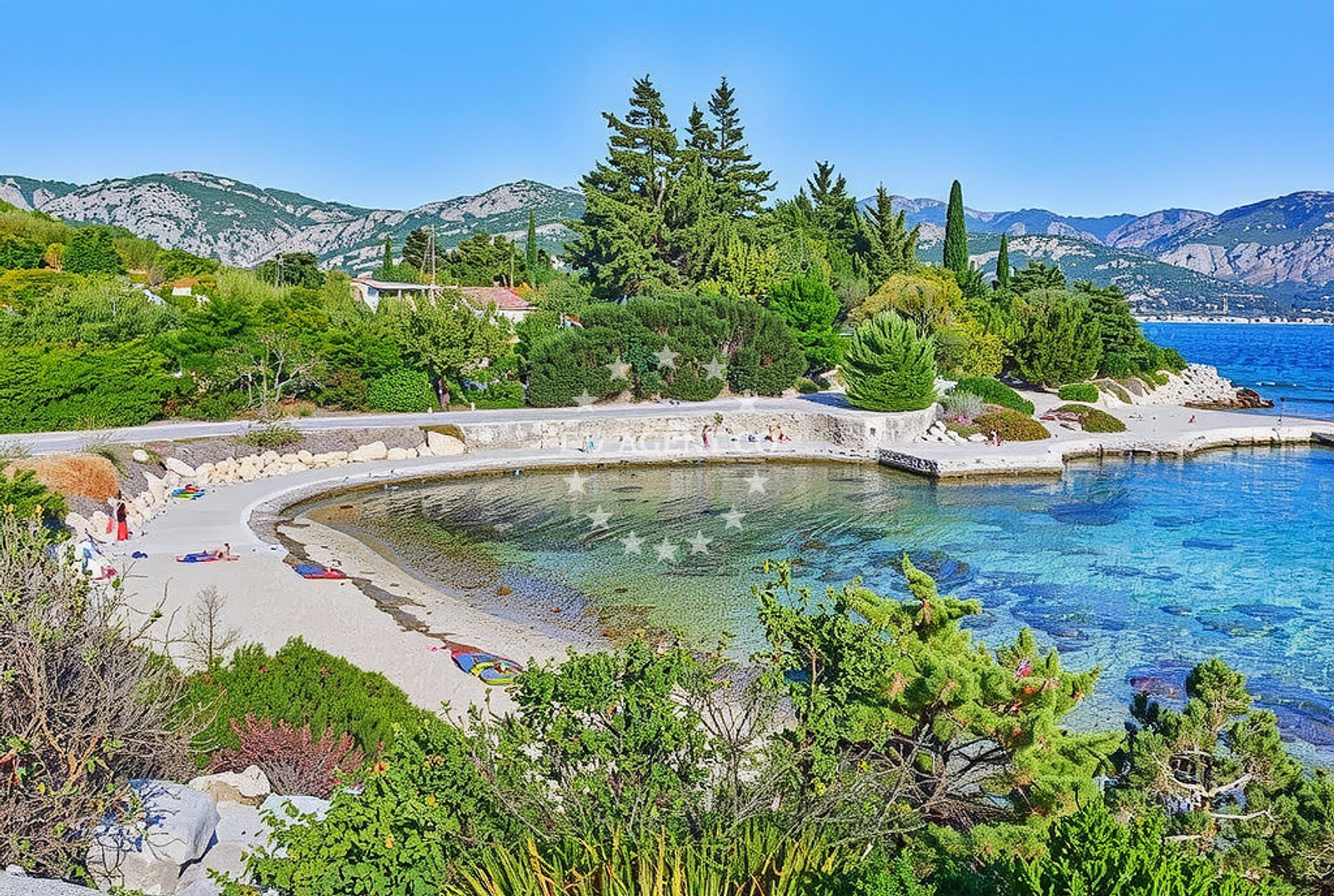 Additional view of Piske II beach in Kneze 55, Korčula