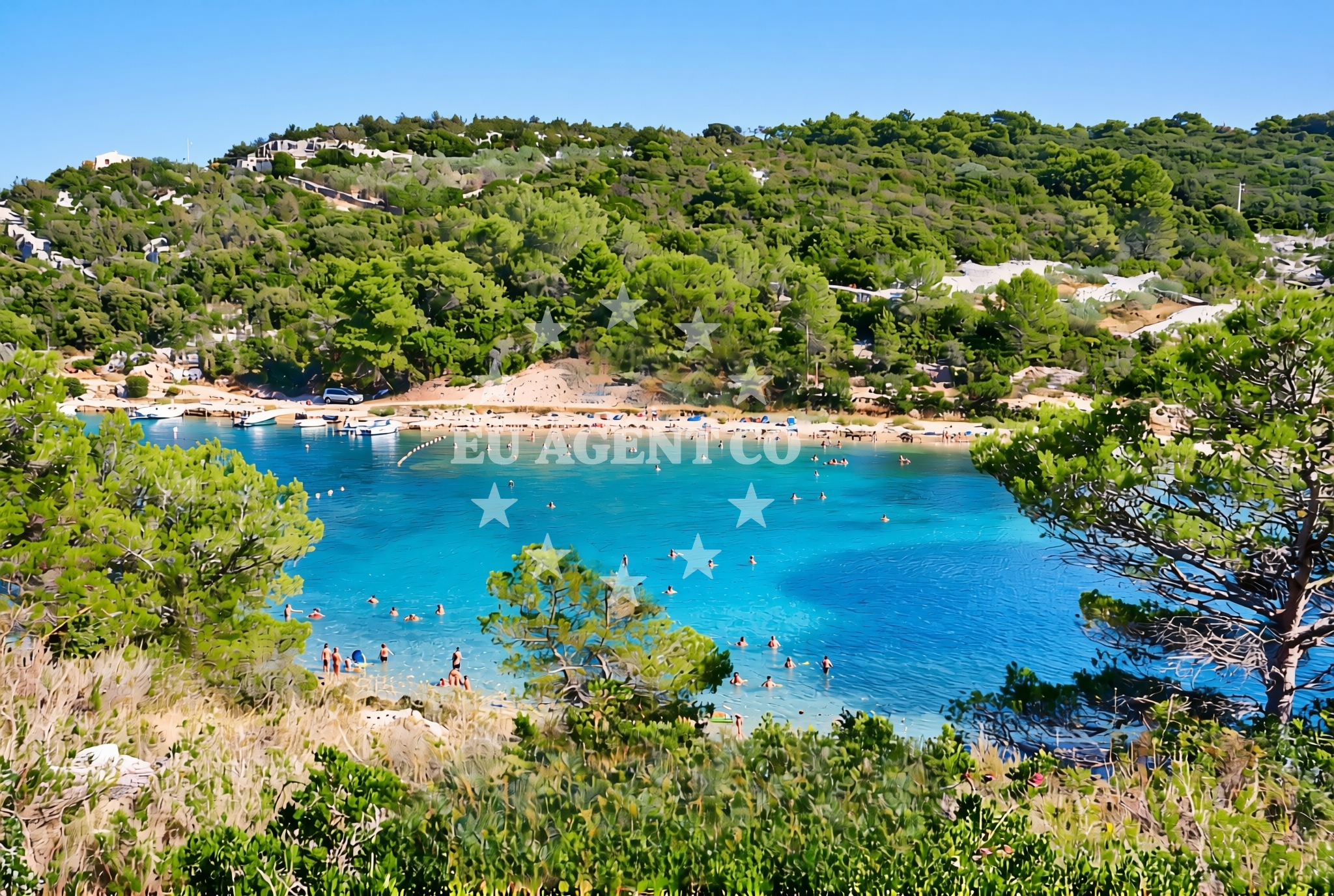 Overview of Piškera, Nečujam (Šolta) Beach in Piškera