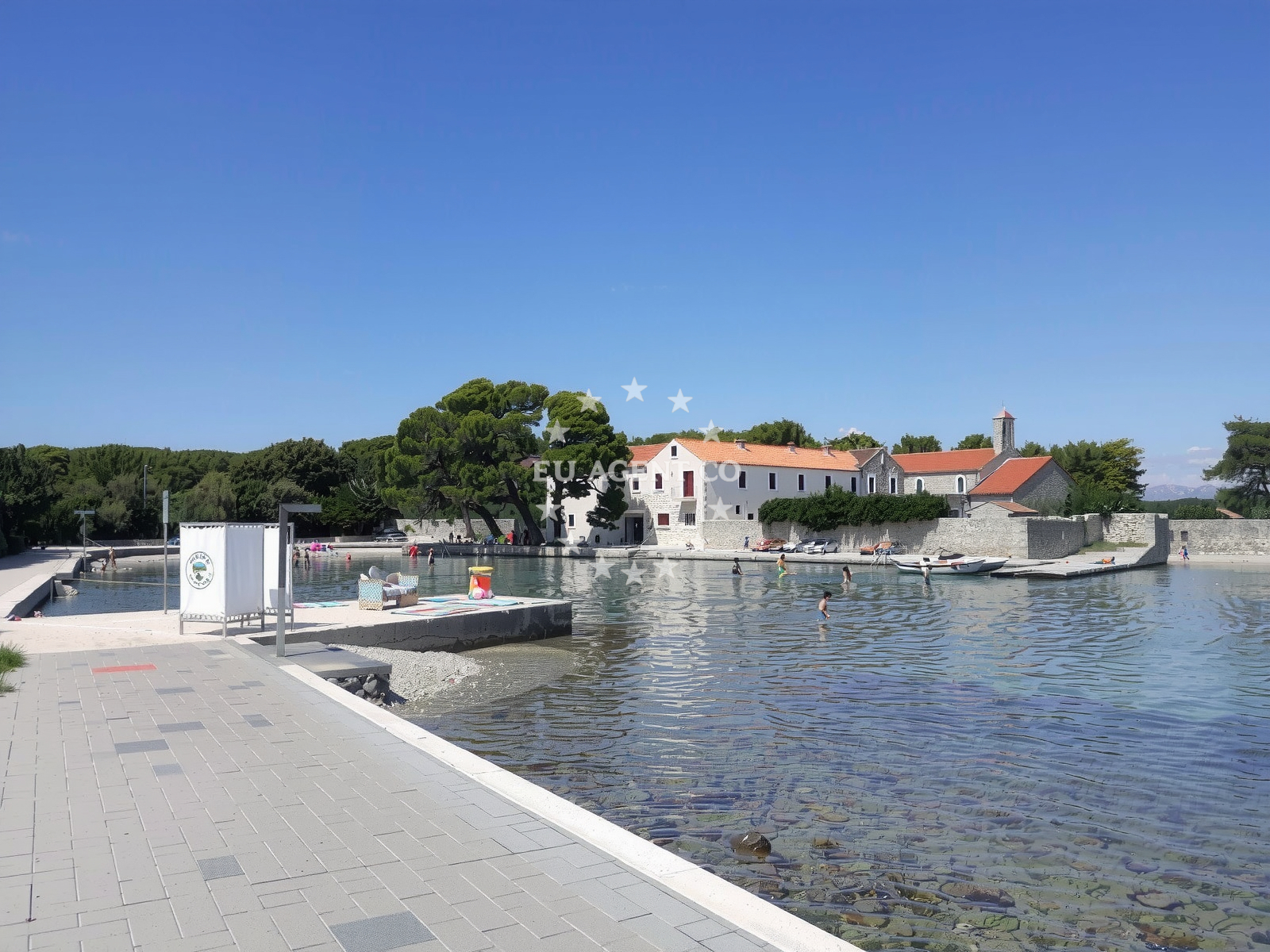 Sea and coastal view of Pjescana plaza in Put kućerine 2, Ugljan