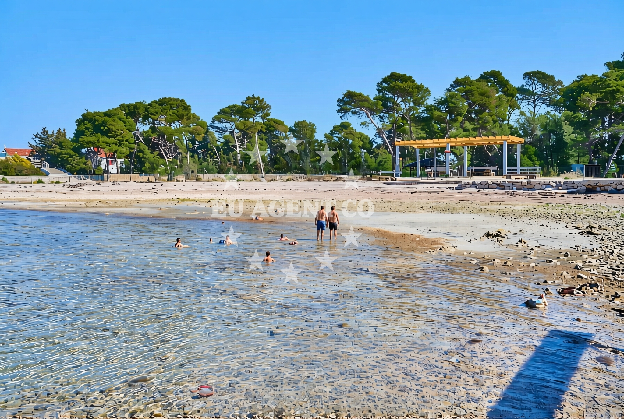 Additional view of Pješčana plaža, Krapanj (Krapanj) Beach in Pješčana plaža