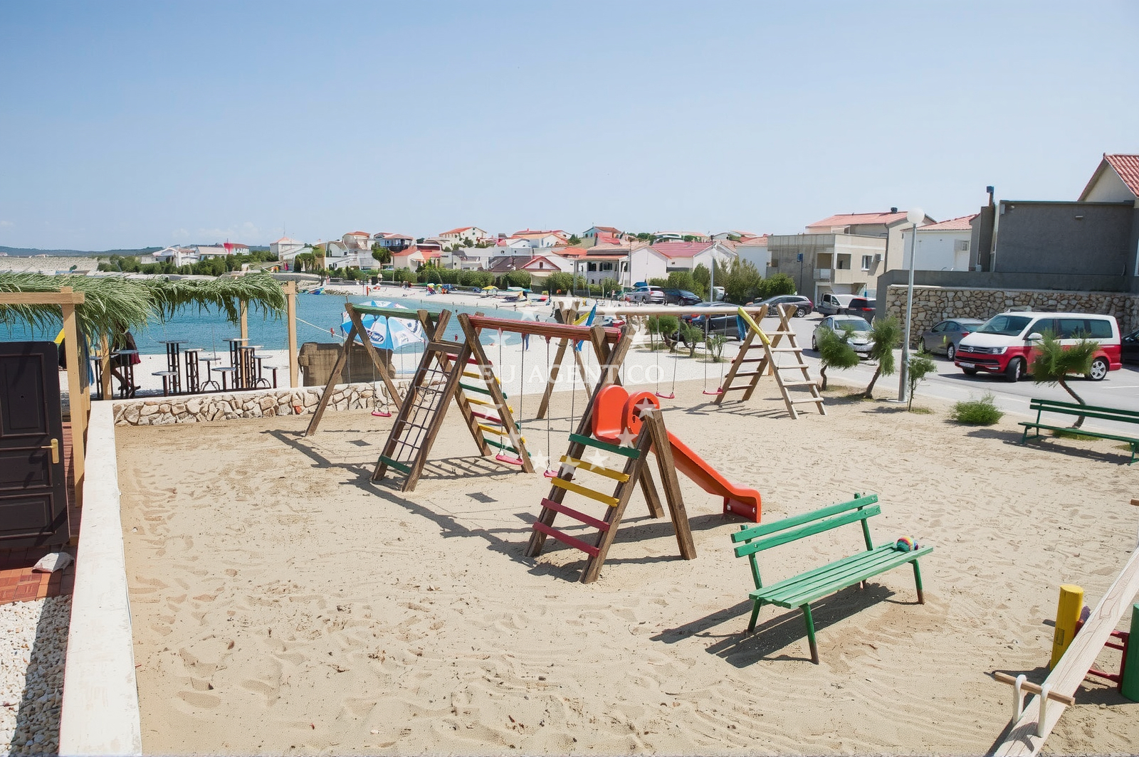 Sea and coastal view of Plac zabaw in Ražanac VIII 22-1, Ražanac
