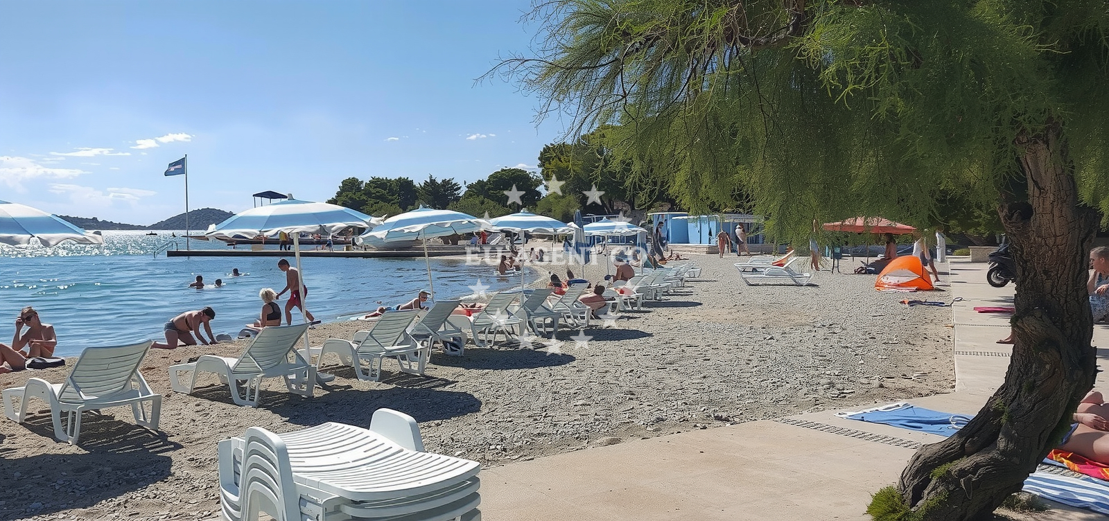 Additional view of Plava beach in 10 Ulica Blata, Vodice