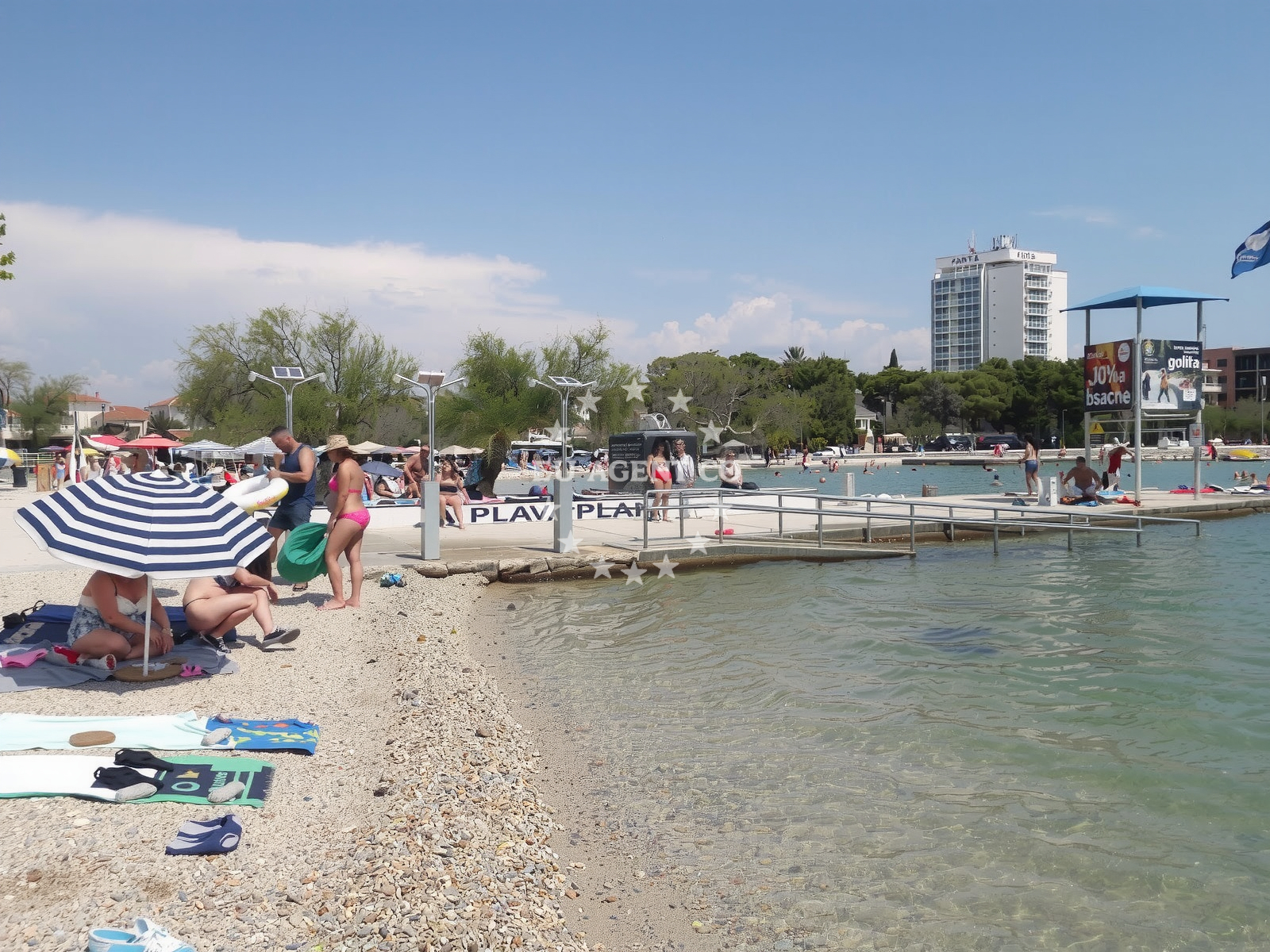 Additional view of Plava beach in 10 Ulica Blata, Vodice