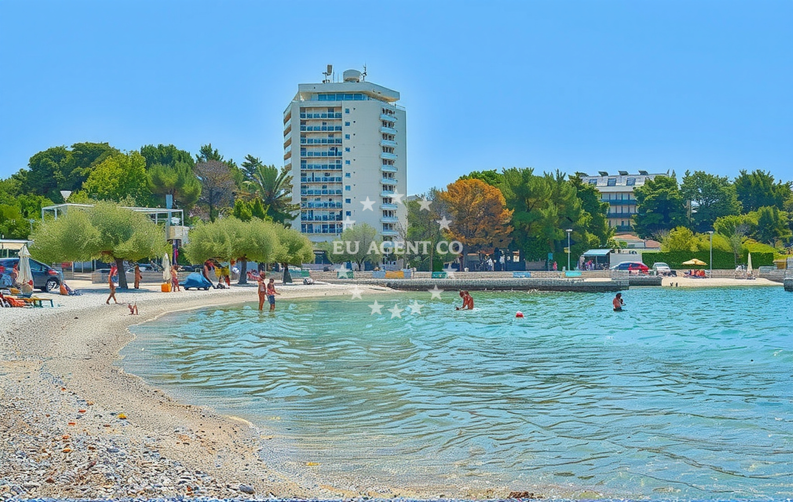 Additional view of Plava beach in 10 Ulica Blata, Vodice