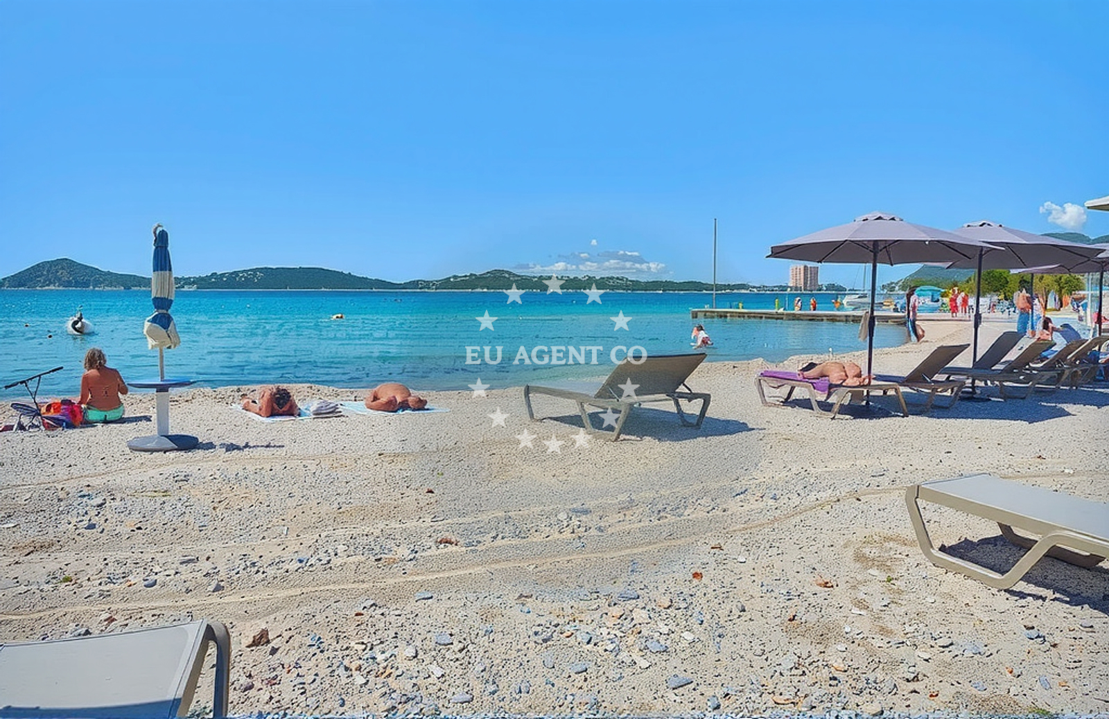 Additional view of Plava beach in 10 Ulica Blata, Vodice