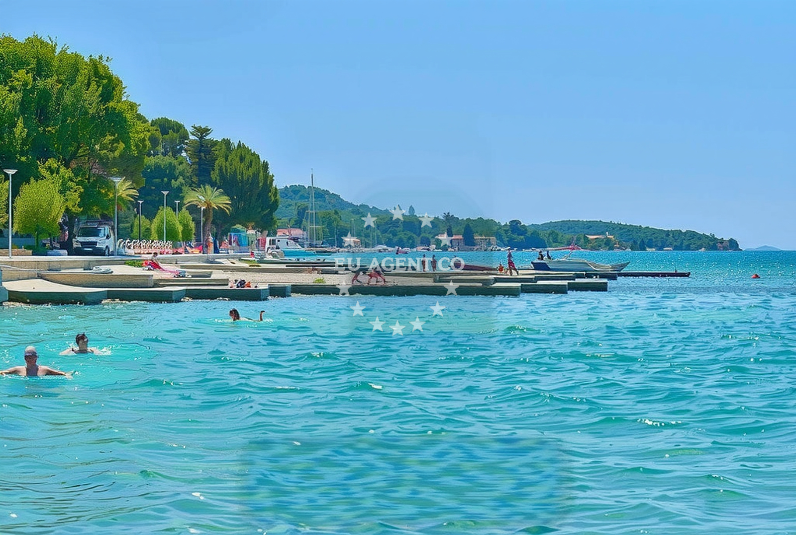 Additional view of Plava beach in 10 Ulica Blata, Vodice