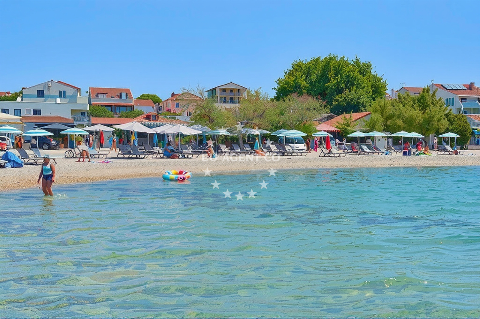 Additional view of Plava beach in 10 Ulica Blata, Vodice