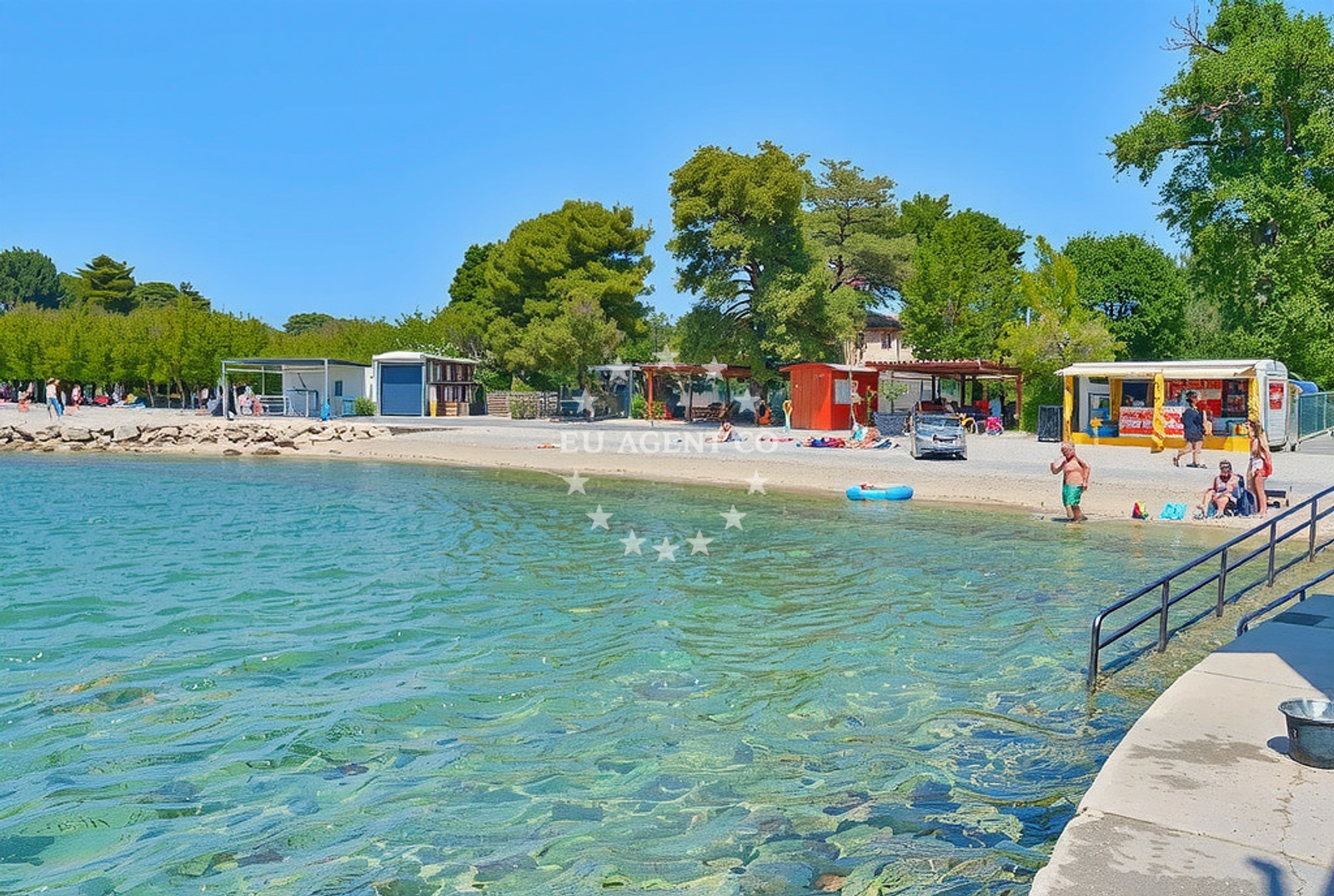 Additional view of Plava beach in 10 Ulica Blata, Vodice