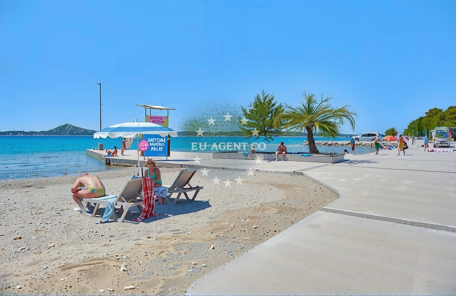 Additional view of Plava beach in 10 Ulica Blata, Vodice