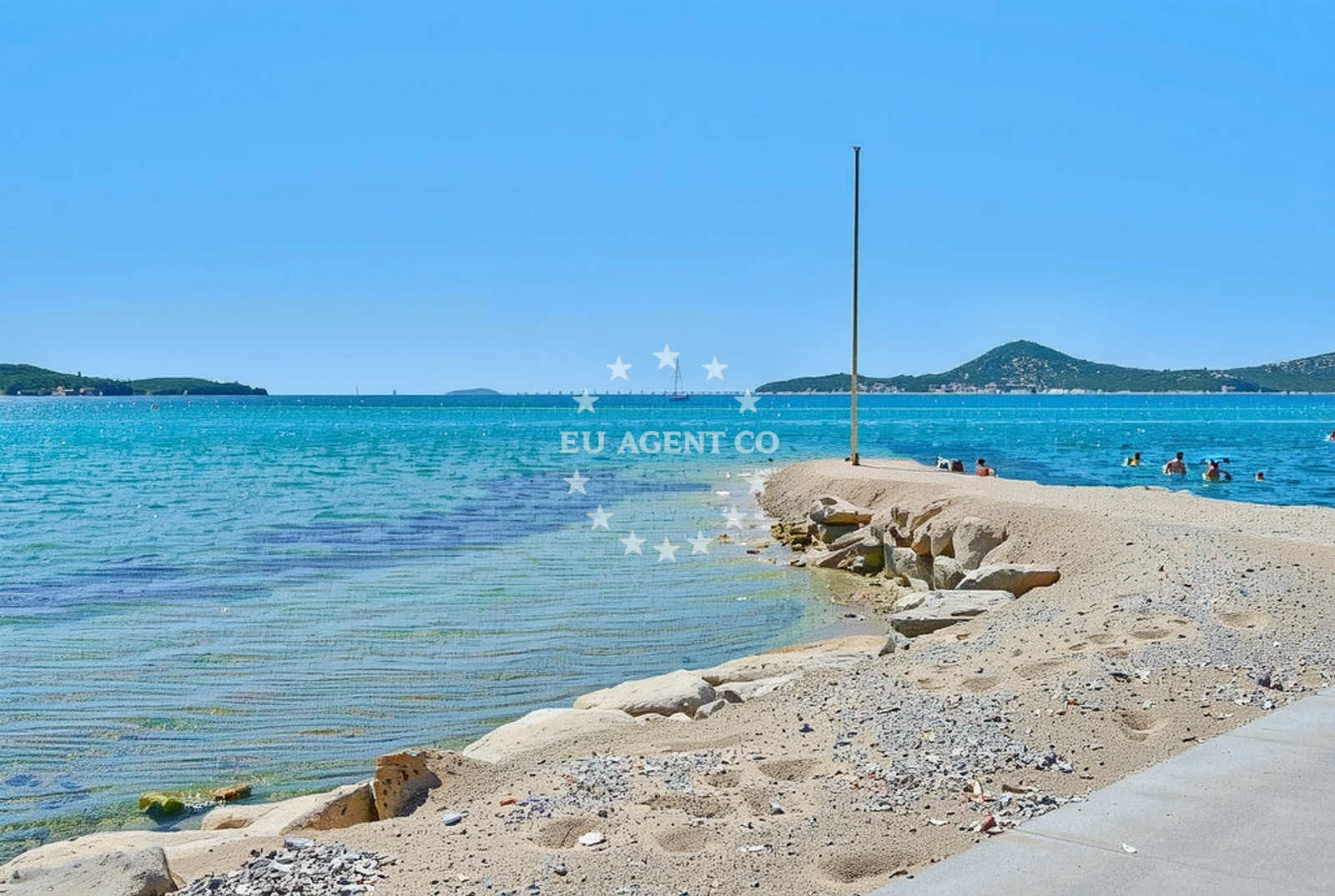 Additional view of Plava beach in 10 Ulica Blata, Vodice