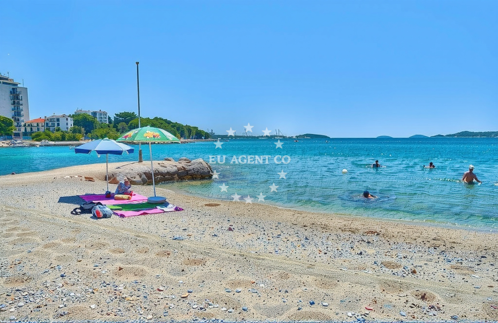 Additional view of Plava beach in 10 Ulica Blata, Vodice