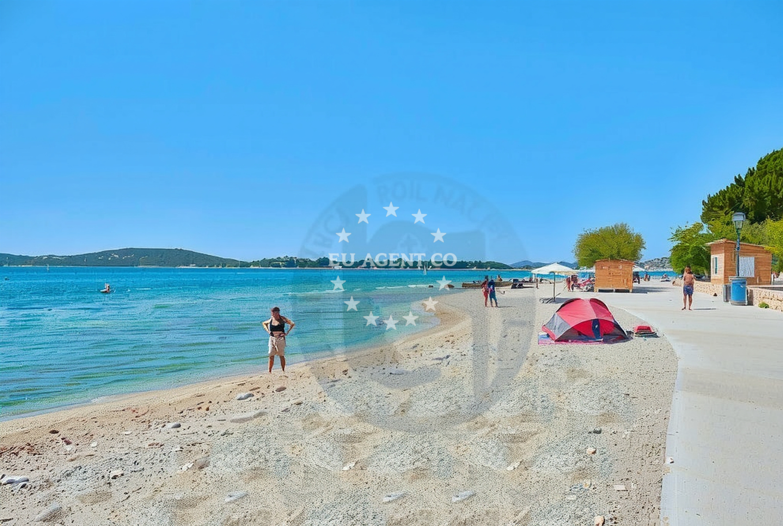 Additional view of Plava beach in 10 Ulica Blata, Vodice
