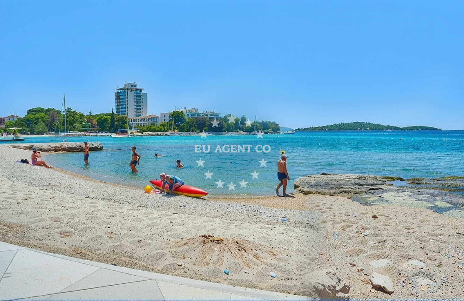 Additional view of Plava beach in 10 Ulica Blata, Vodice