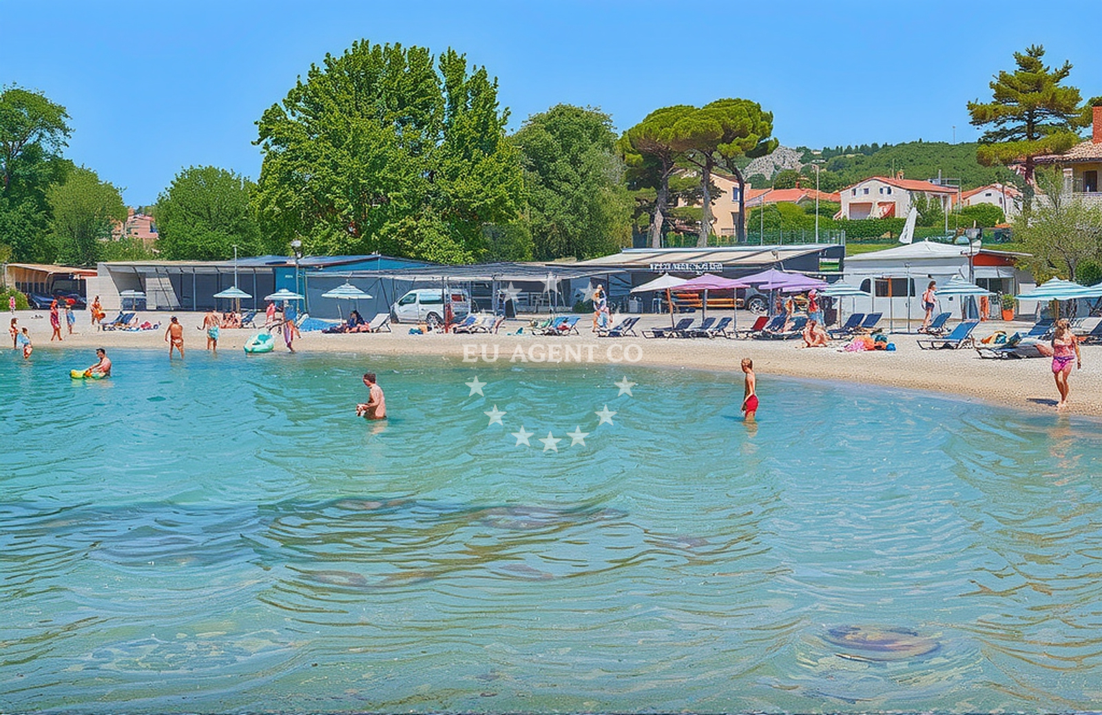 Additional view of Plava beach in 10 Ulica Blata, Vodice