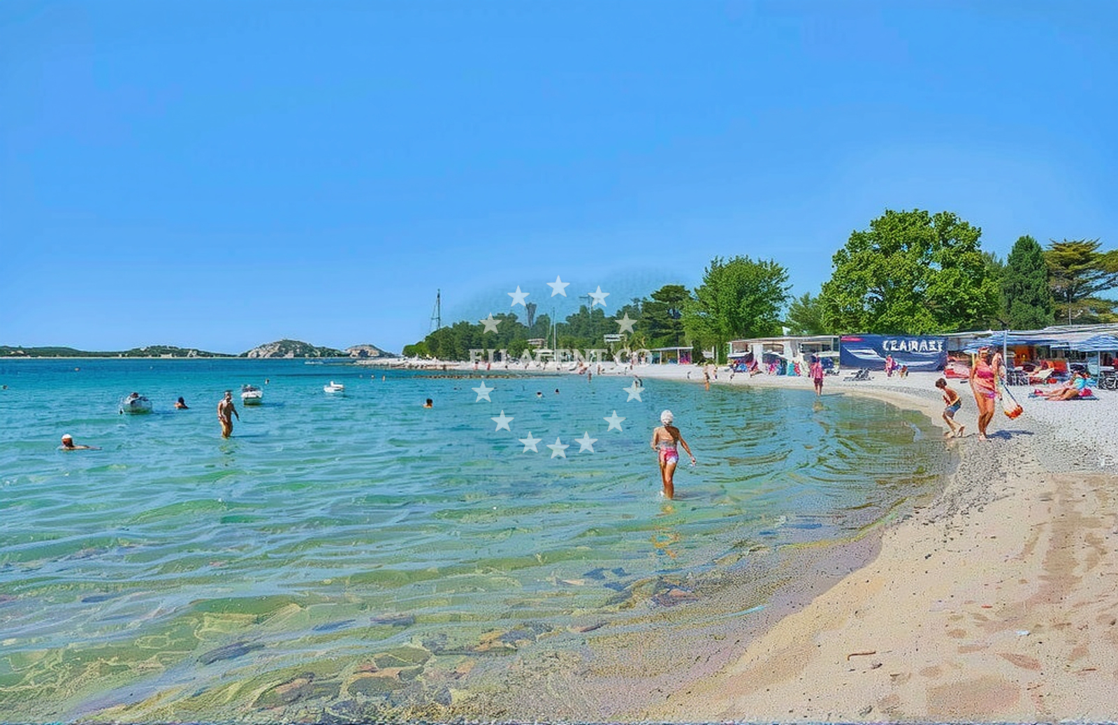 Additional view of Plava beach in 10 Ulica Blata, Vodice