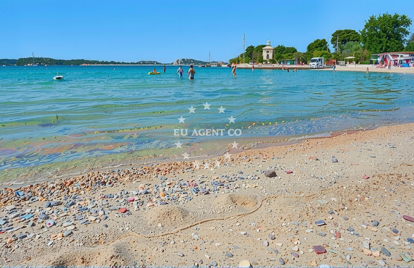 Additional view of Plava beach in 10 Ulica Blata, Vodice