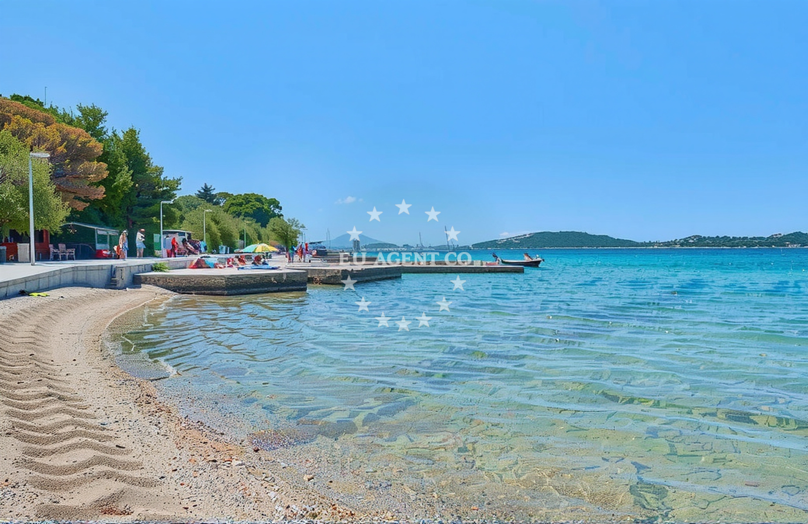 Additional view of Plava beach in 10 Ulica Blata, Vodice