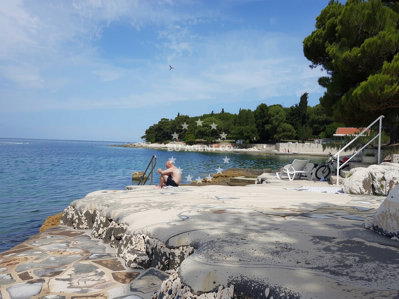 Additional view of Plava Laguna beach in Plava Laguna Resort, Poreč