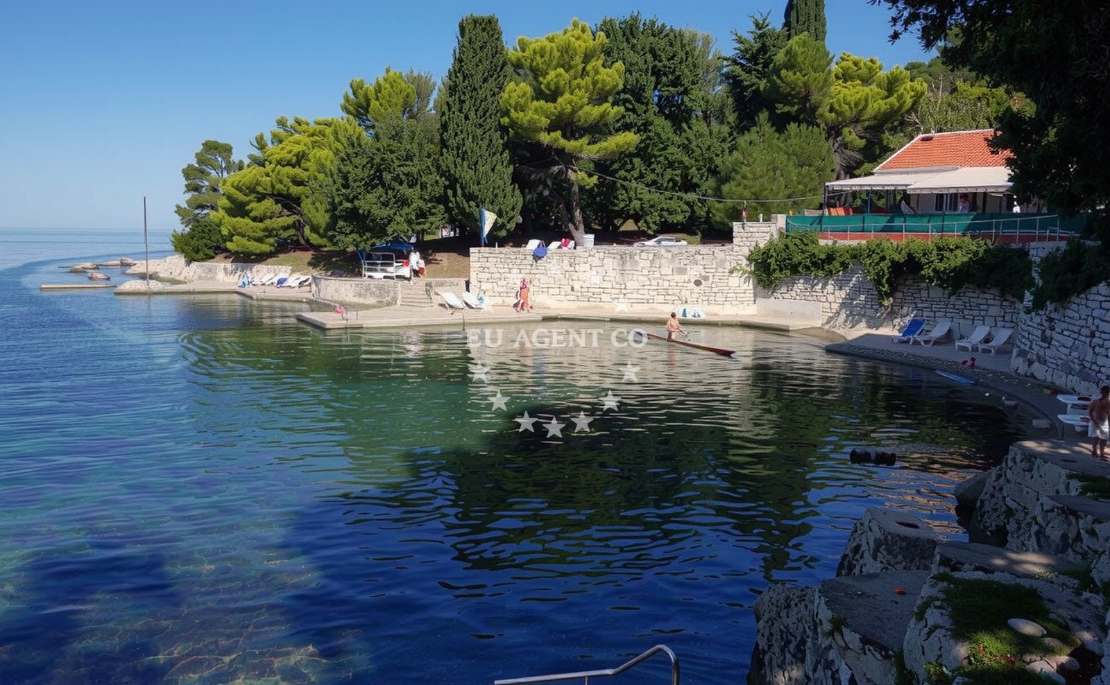 Additional view of Plava Laguna beach in Plava Laguna Resort, Poreč