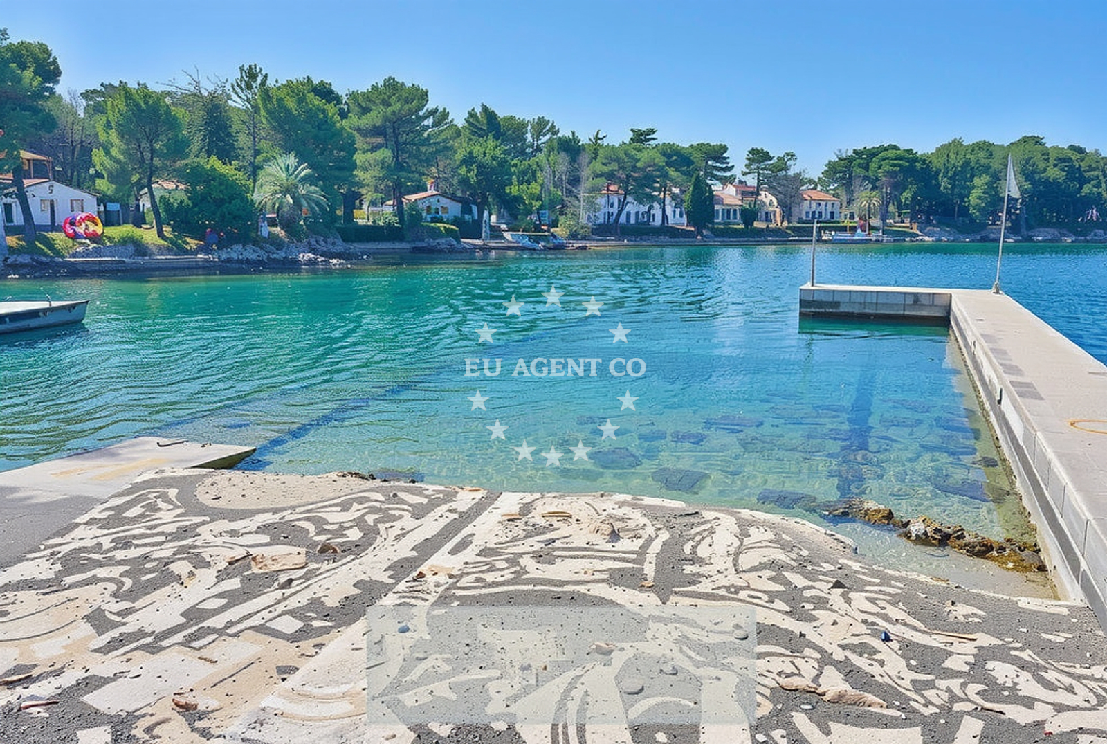 Additional view of Plava Laguna beach in Plava Laguna Resort, Poreč