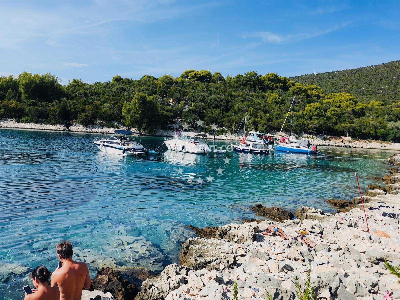 Sea and coastal view of Plaza Balvanida in Obrada Hrgovića 36, Veli Lošinj